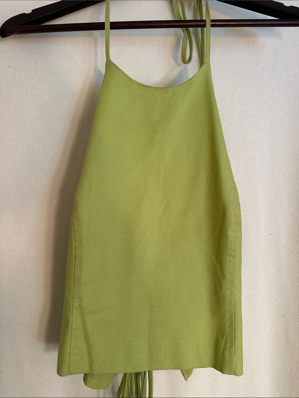 Etiquette Clothiers Lime Halter Crop Top